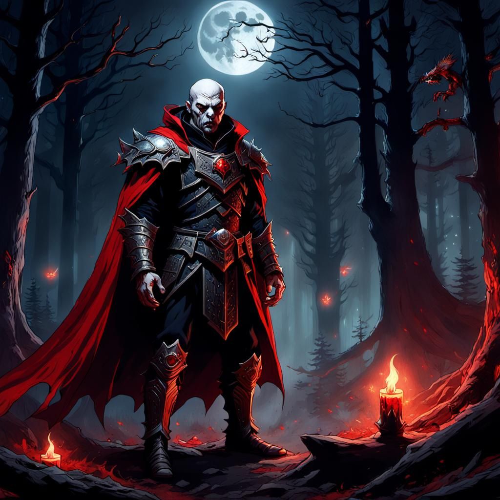 Vampire Lord vs Werewolf: Dark Fantasy Battle