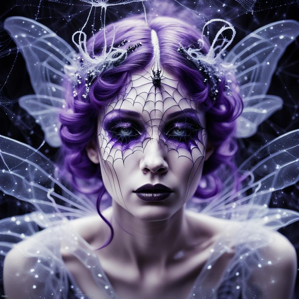 Ethereal Fairy Angel Portrait in Surreal Style
