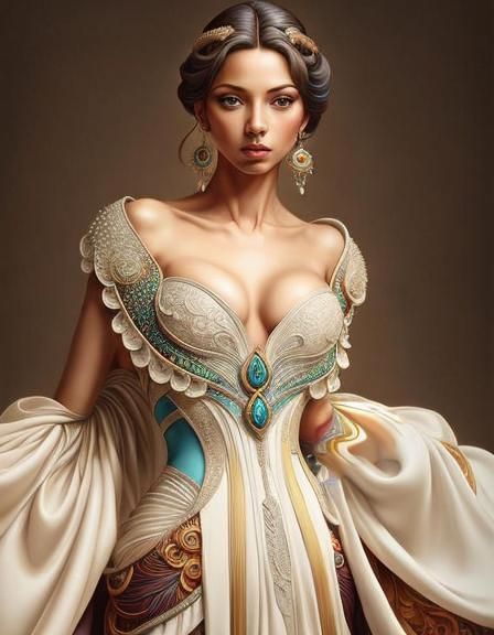Intricate Surreal Portrait of Beautiful Woman