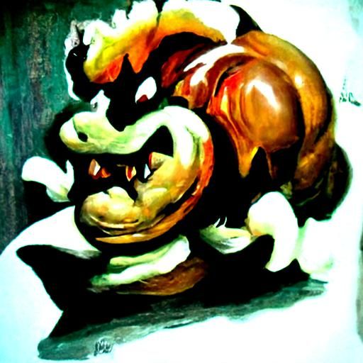 Bowser as Classical Oil Painting