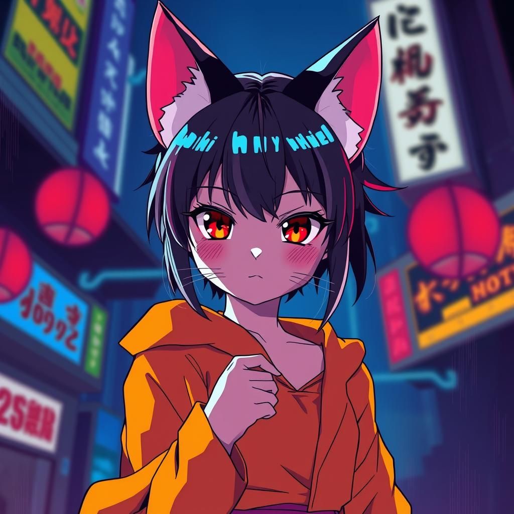 Anime Artwork of NekoYo in Studio Trigger Style