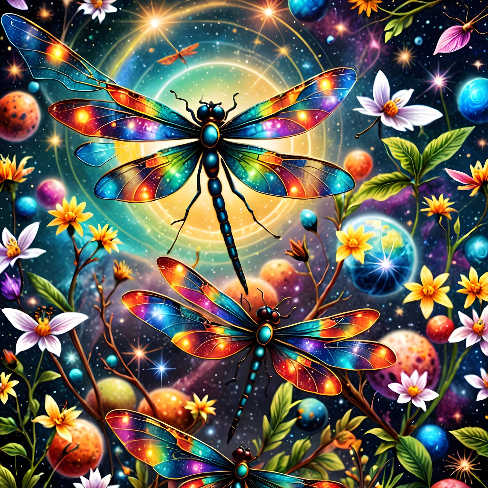 Whimsical Dragonfly I