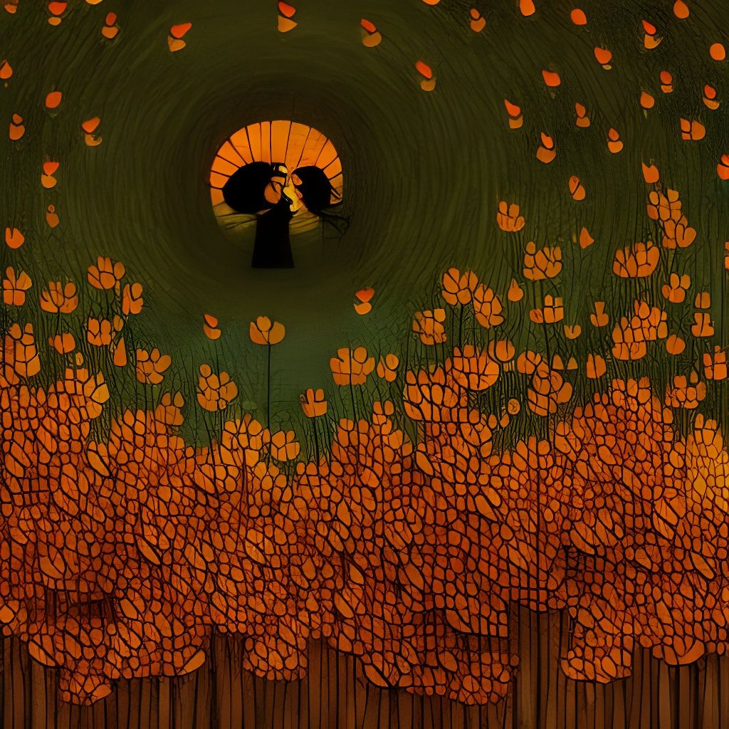 Dog and Friend in Collage Style