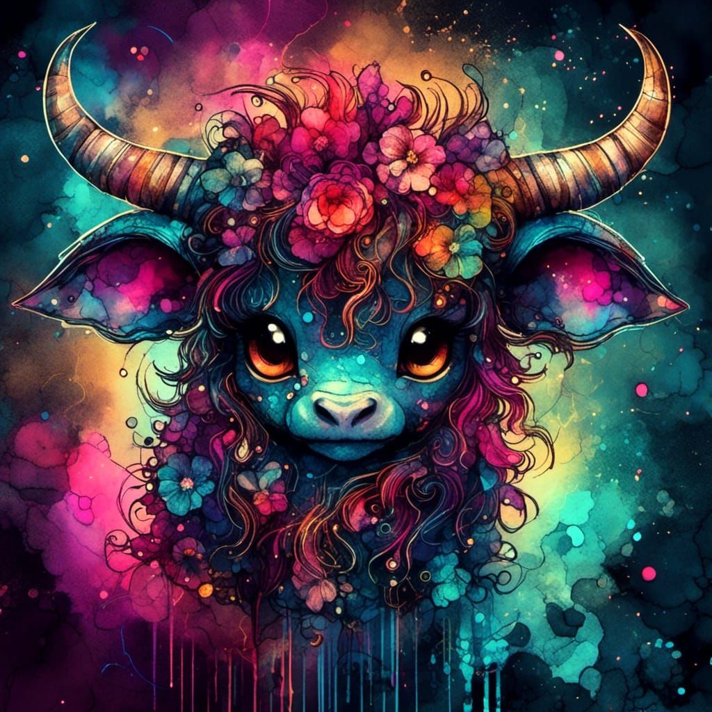 Neon minotaur