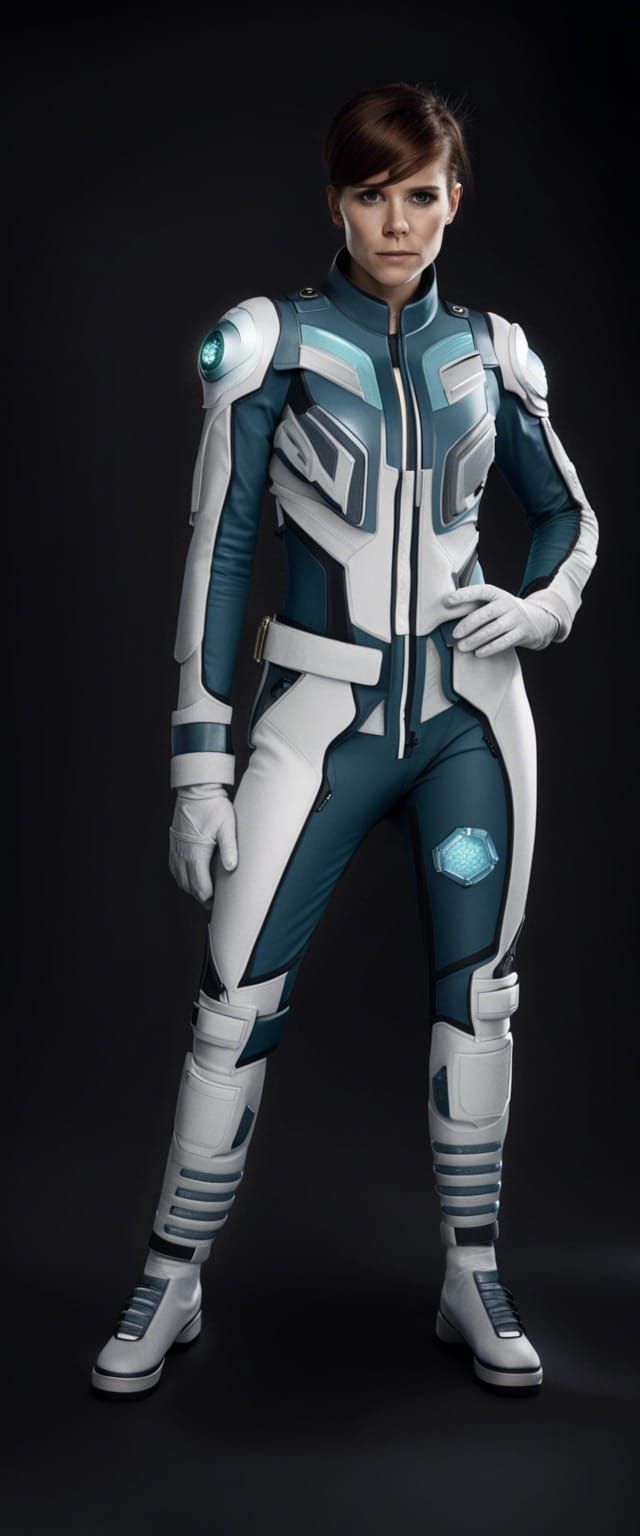 Kate Mara in Star Citizen Flight Suit