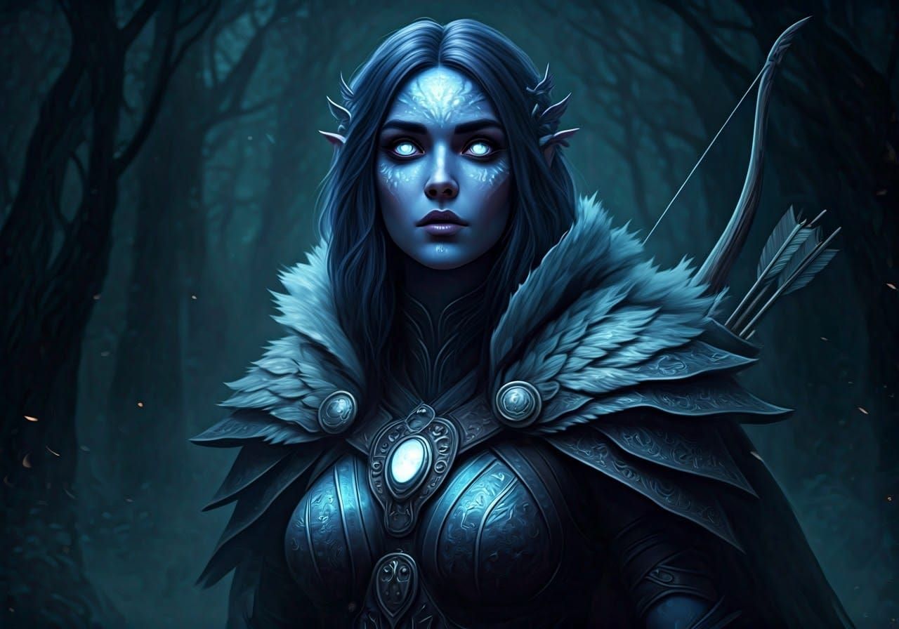 Aella, the Moonlit Dusk Hunter - Inspired by DnD
