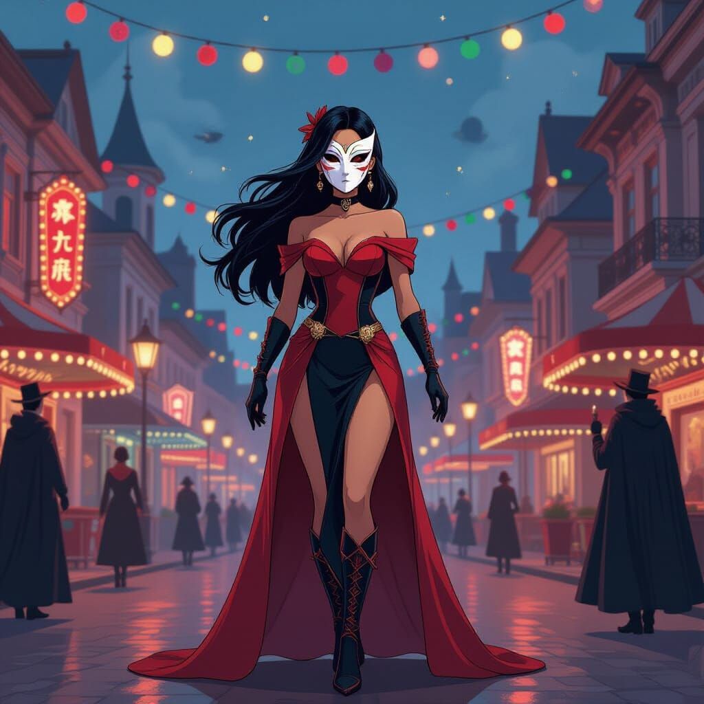 Masked Heroine in Magical New Orleans