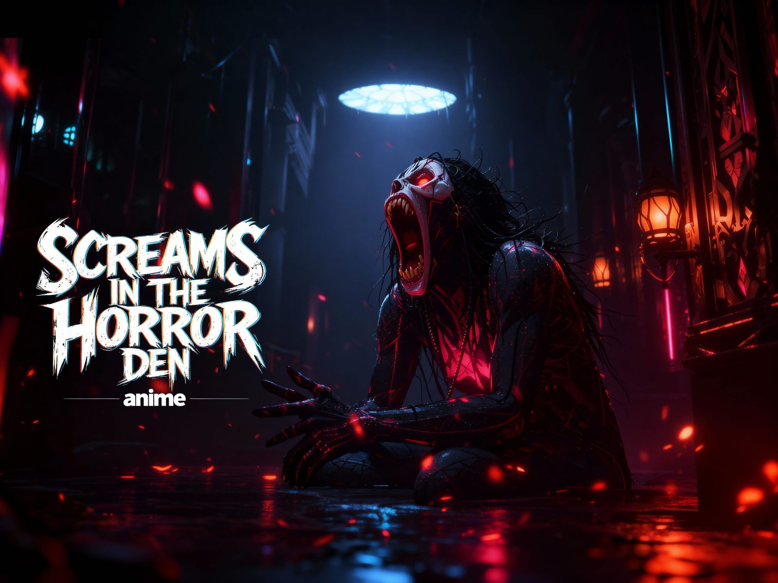 Horror Den Screams in Blacklight 8K