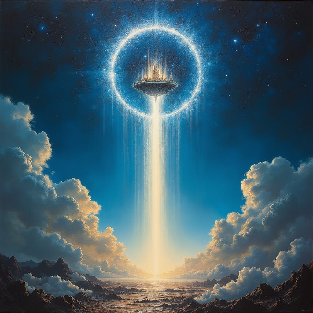 Surreal Gateway to a Mythical Realm Unfolds in a Whirlpool o...