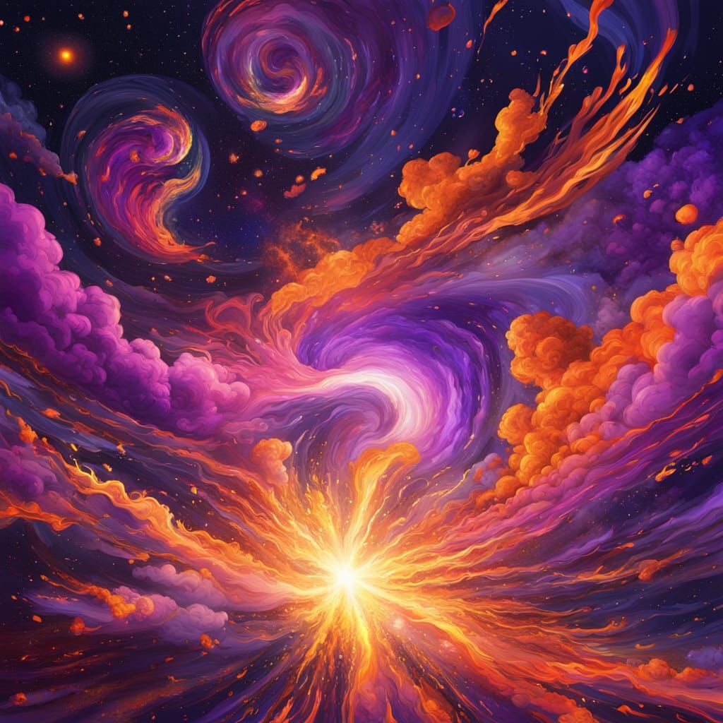 Cosmic Thermonuclear Explosion in a Surreal Style