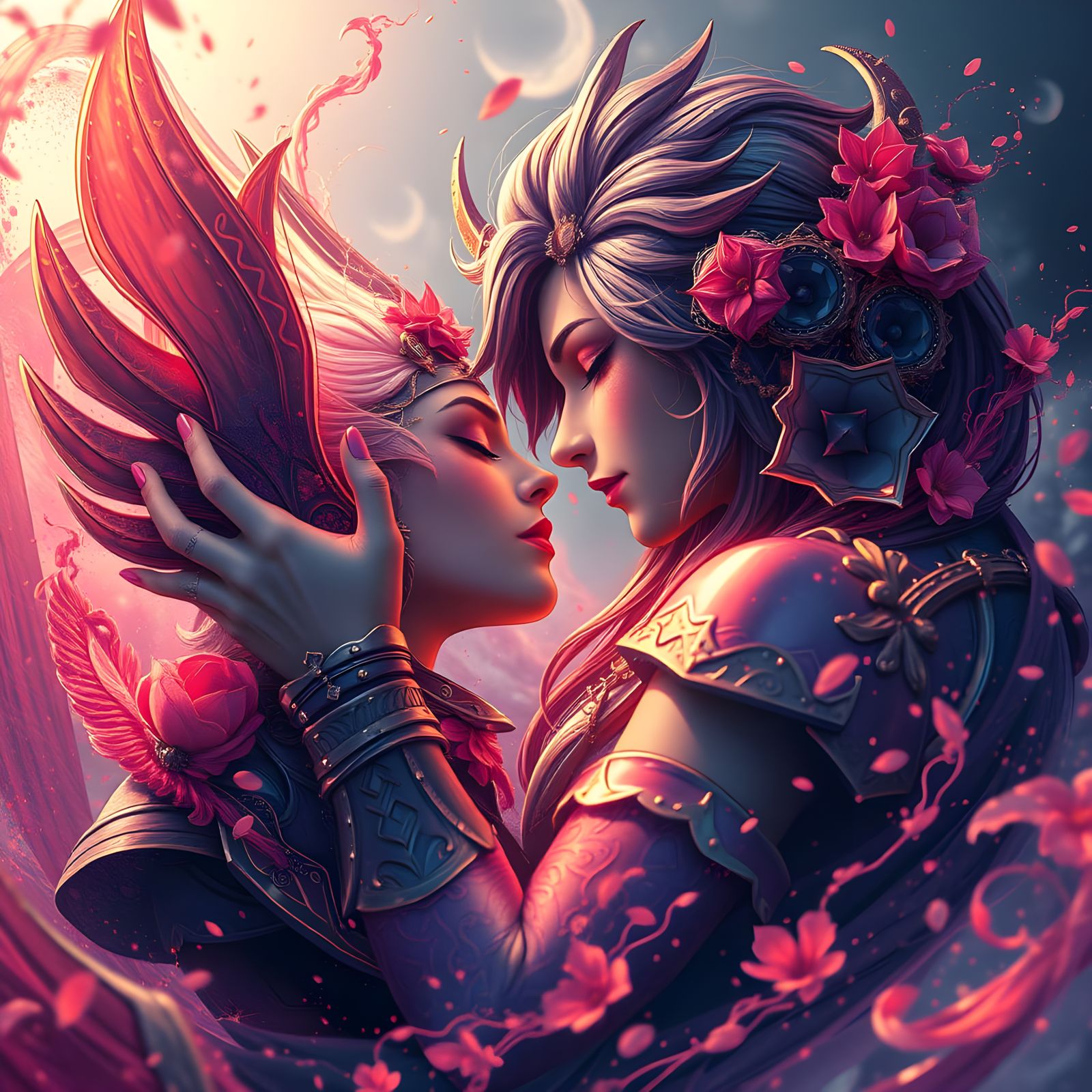 Ethereal Fantasy Landscape in Vibrant Colors