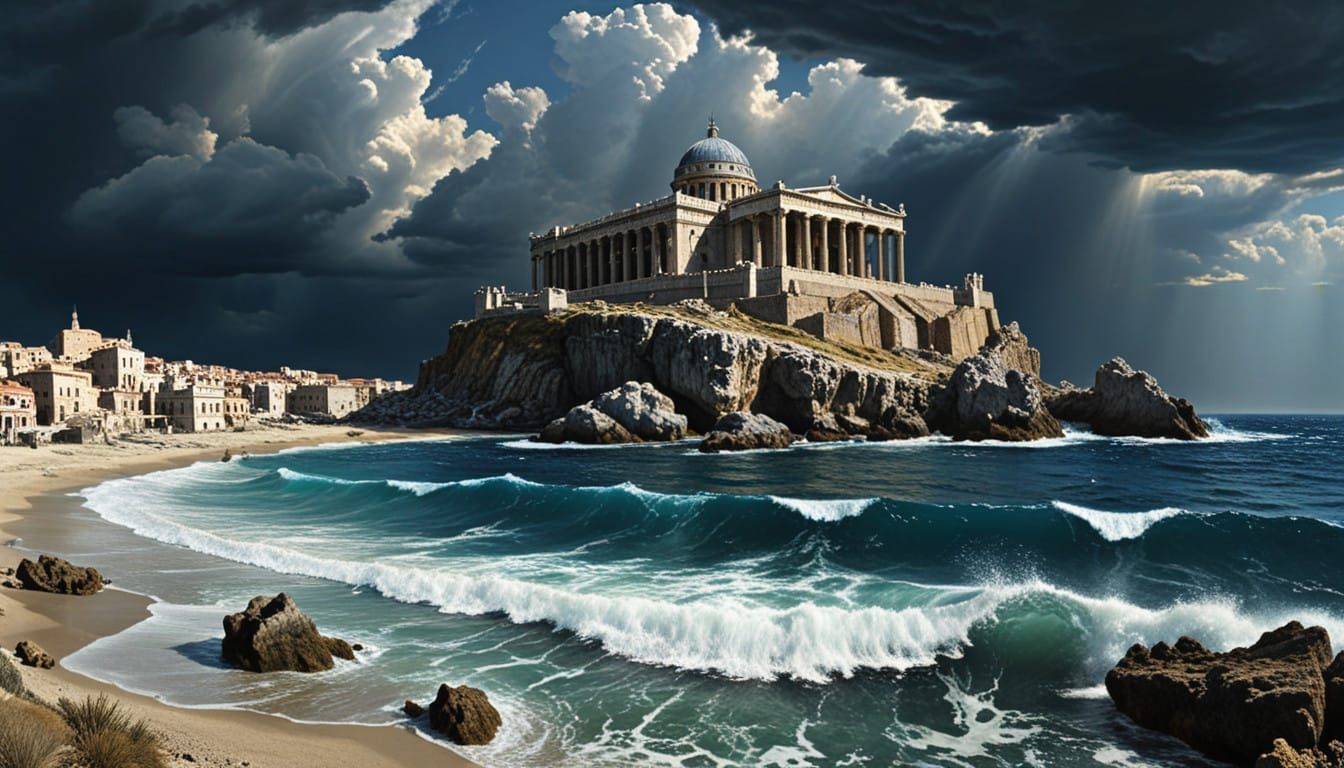 Ethereal Cityscape in El Greco Style