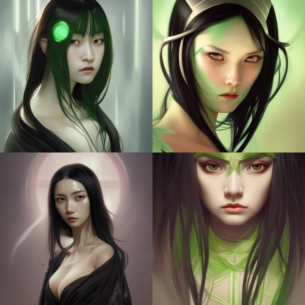 Baobhan Sith Female Portrait in Hyperdetailed Style