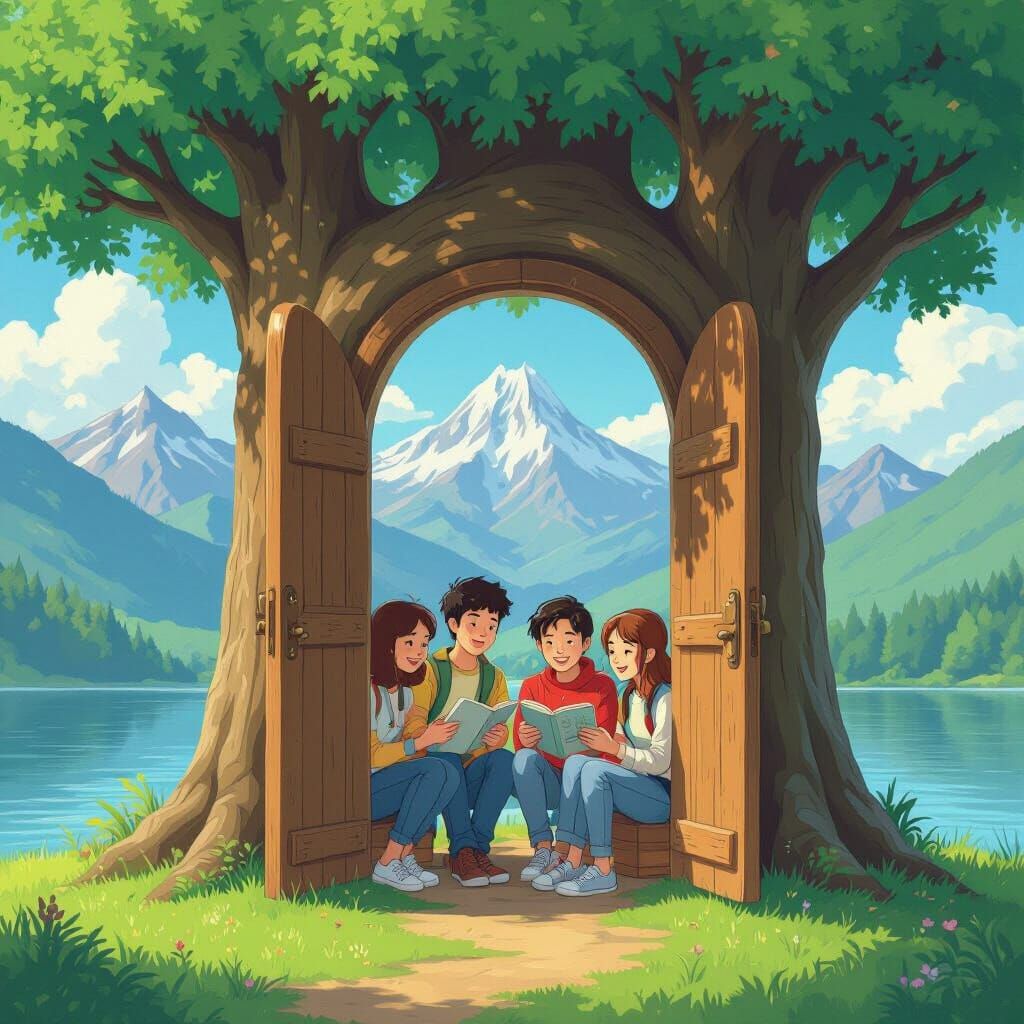 Chestful Tree Doorway to Happy Learning