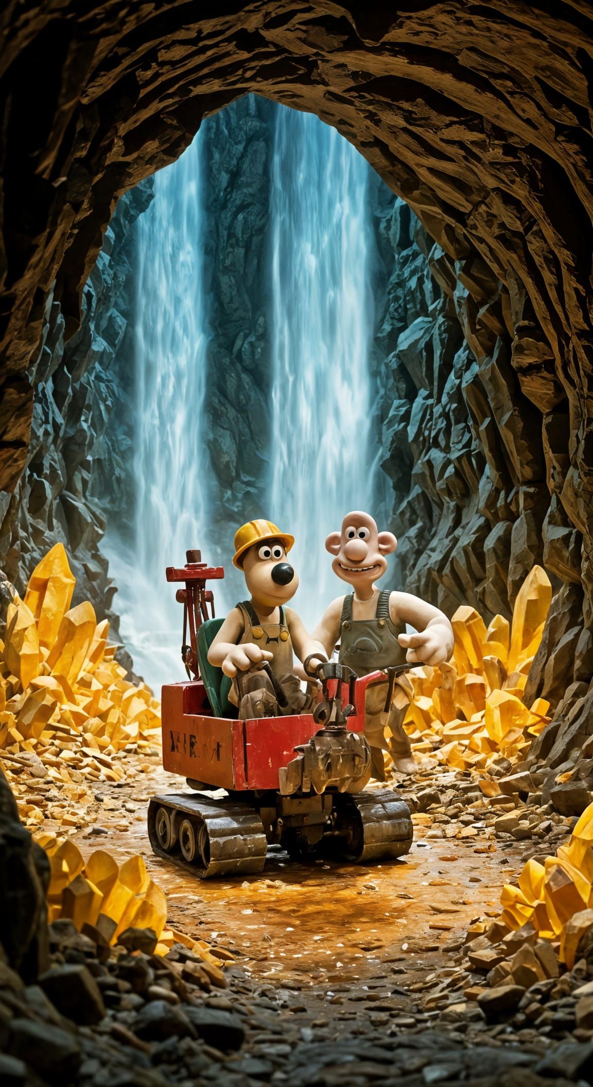 Wallace and Gromit in Claymation Gold Mine