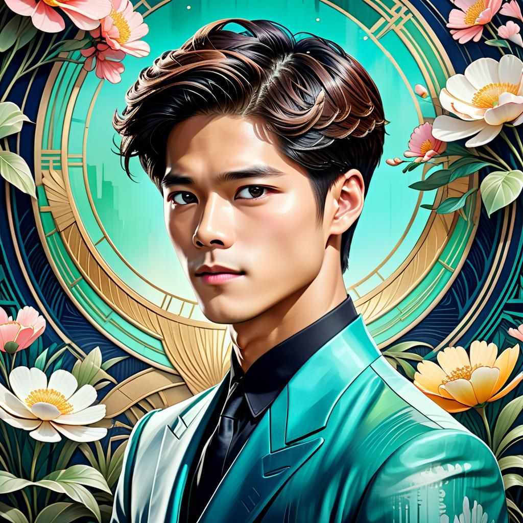 Art Deco Park Bo Gum Poster