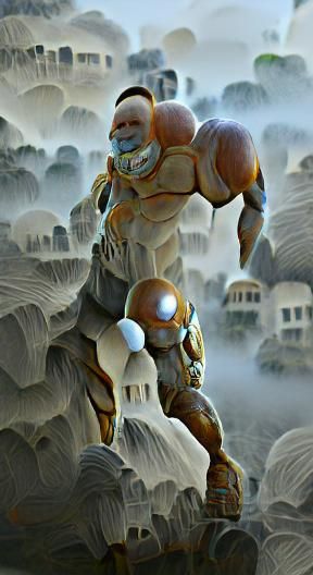 Colossal Titan in Hyperrealistic 3D Rendering