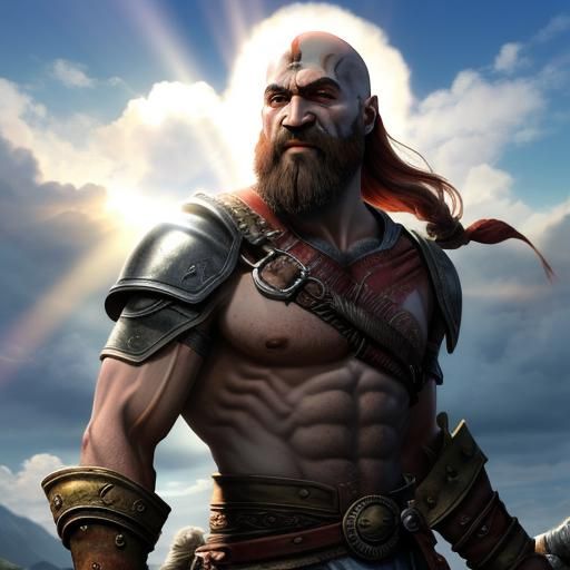 Divine Kratos in Heavenly Sunshine