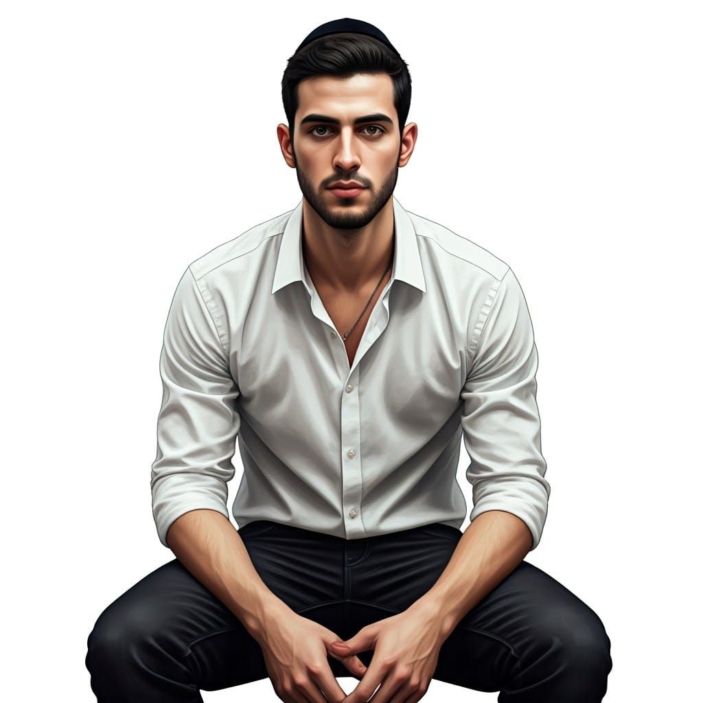 Young Man in a Classic Style with a Touch of Fantasy