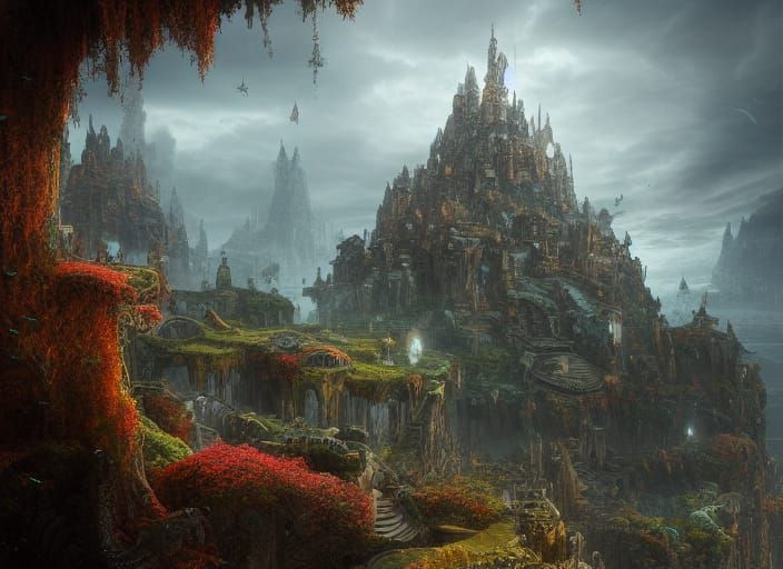 Spectacular Optical Illusion in a Fantasy World