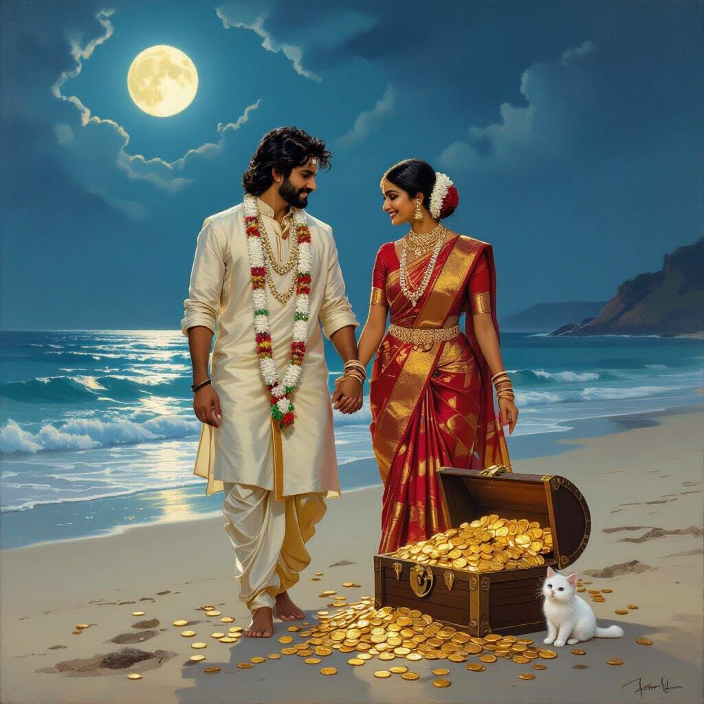 Indian Couple Finds Beach Treasure in Goa