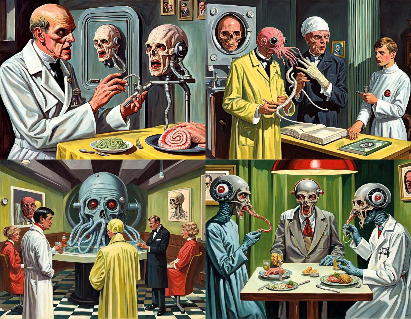 Dr. Phibes Calamari Homunculus in Ladybird Style
