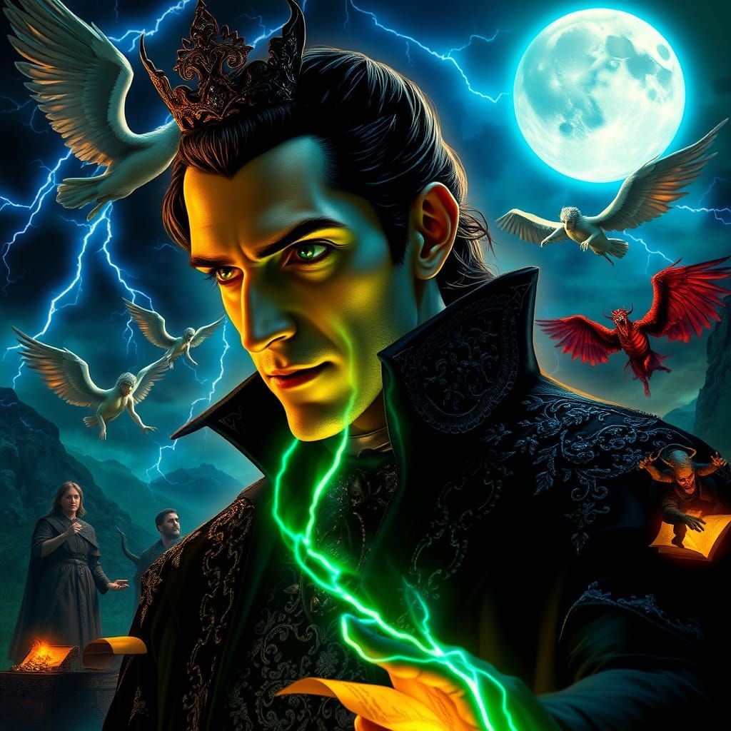 Regal Vampire Lord Amidst Whispers of Eternity