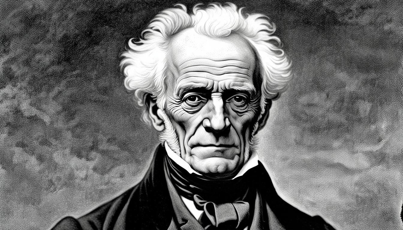 Contemplative Portrait of a Philosopher in Detailed Matte Pa...