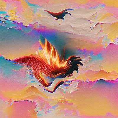 Majestic Phoenix Rising: A Digital Art Piece