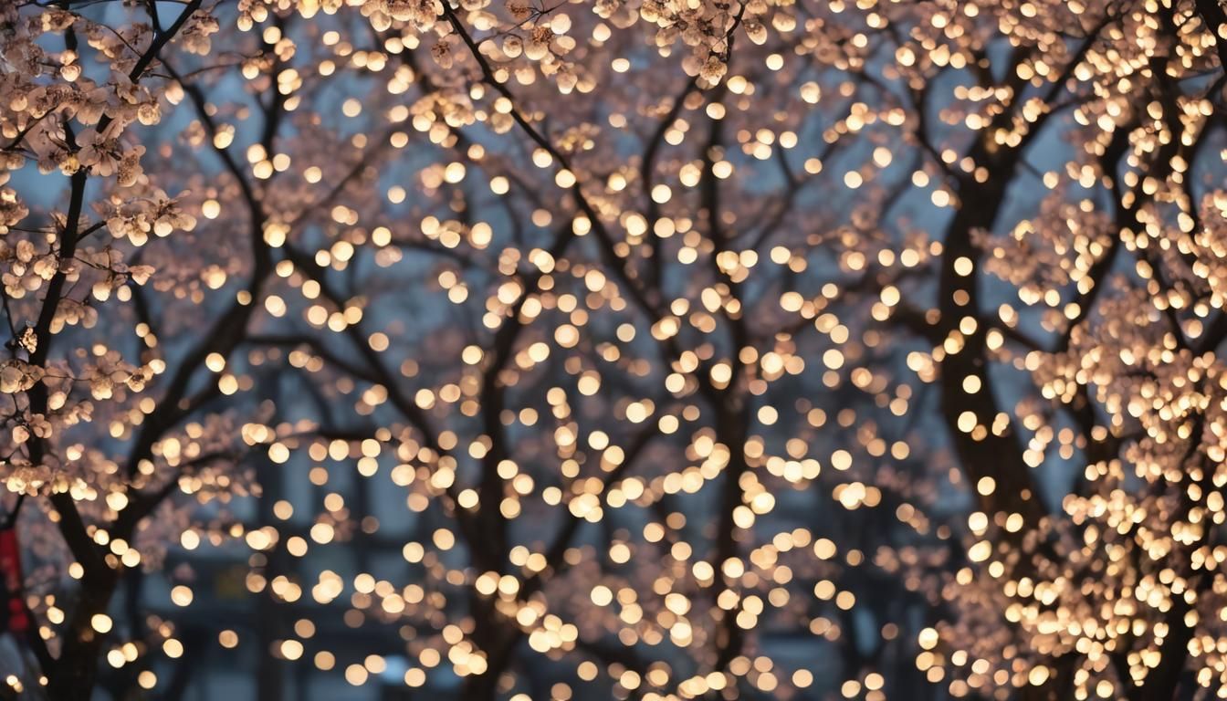 Peaceful Japanese Street Scene with Bokeh