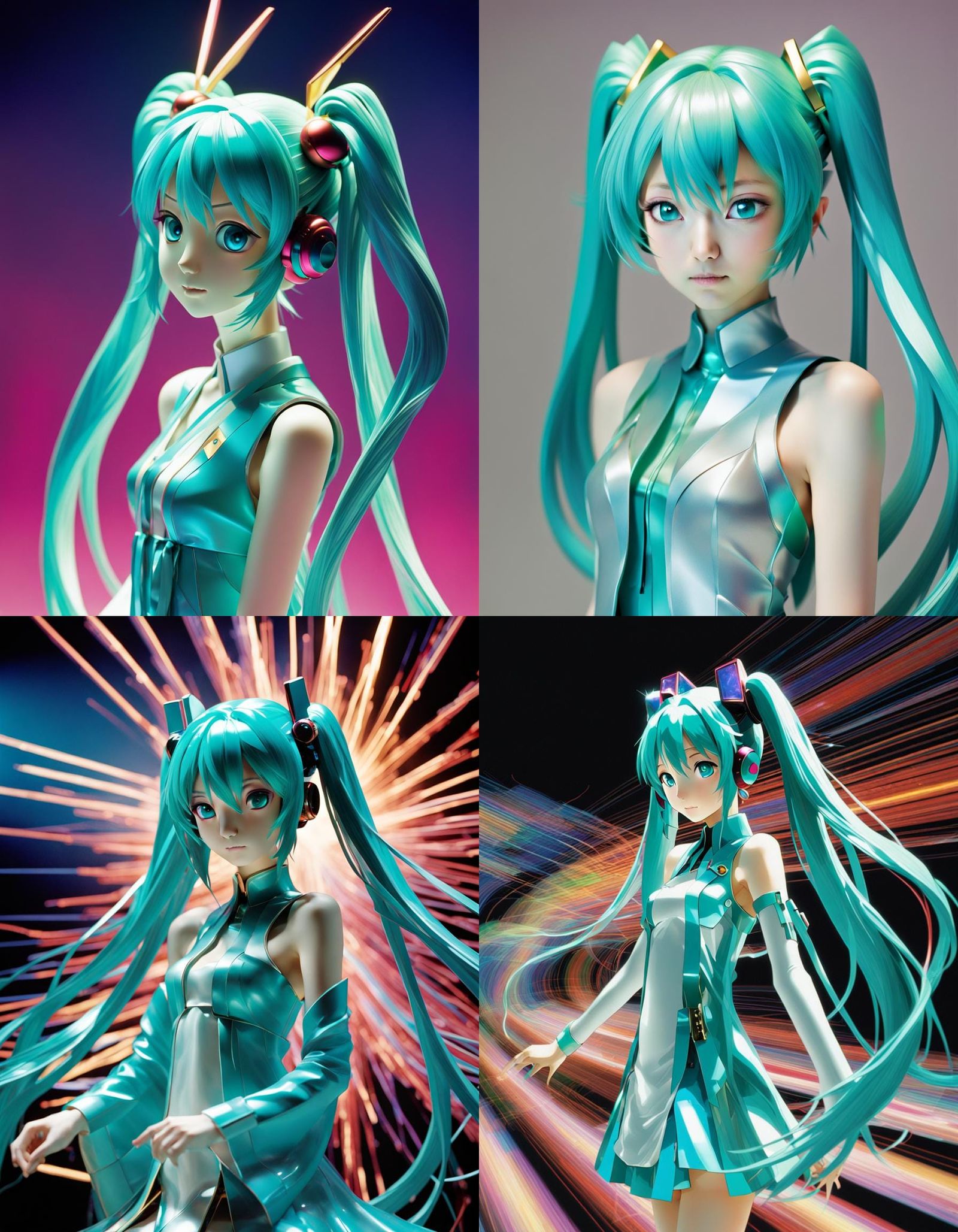 Mitsuo Katsui's photograph of Hatsune Miku
