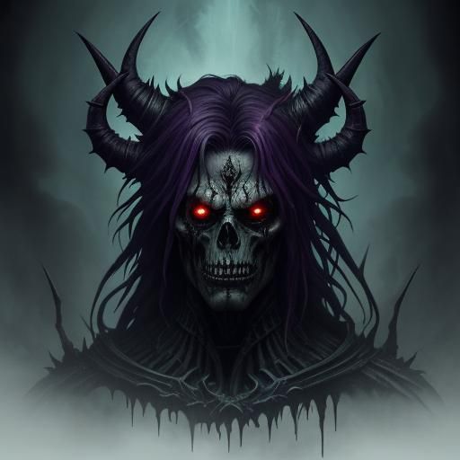 Brutal Male Wielding Dark Magic in Dark Fantasy Art