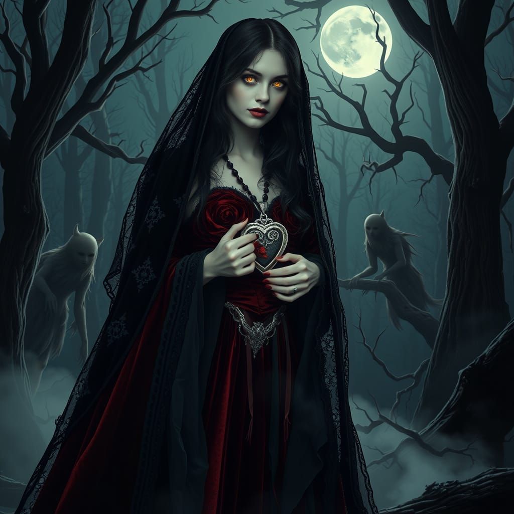 Midnight's Enchanted Gothic Bride