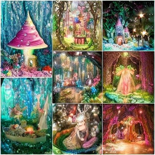Whimsical Fairy Wonderland: AI-Generated Image