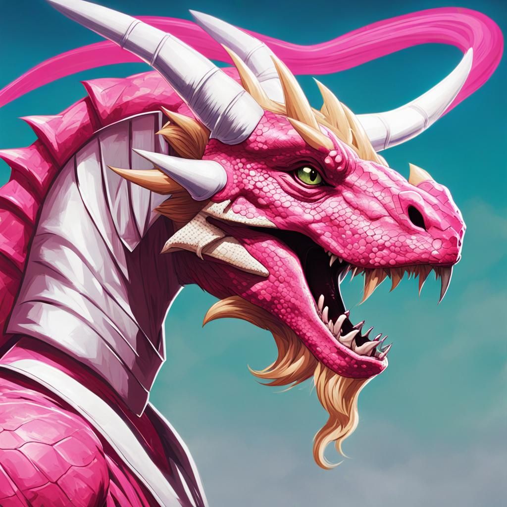 Anthropomorphic Dragon Ranger in Comic Book Style