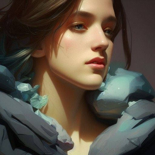 Hyperdetailed Portrait of a God in Divine Light