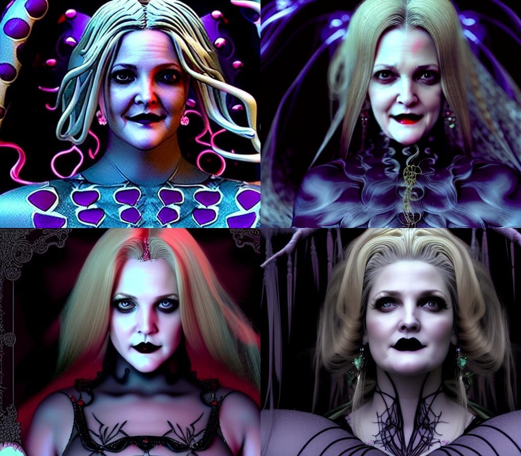 Vampire Queen in Digital Illustration Style