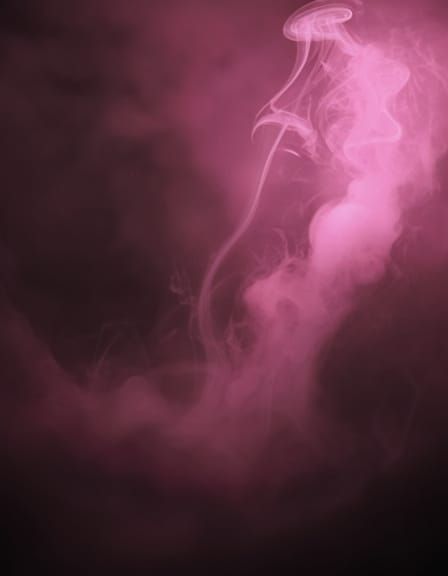 Ethereal Pink and Black Mist in Gothic Fantasy Style