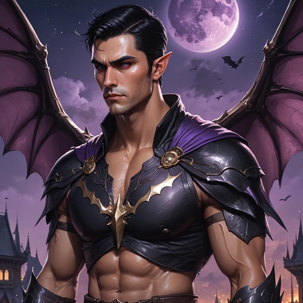 Portrait of Rhysand from ACOTAR