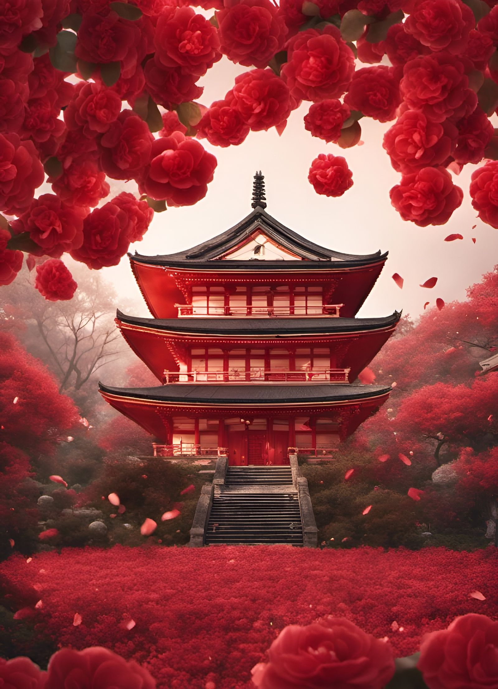 椿のお寺 Tsukaki no Otera, Temple of the Camellias