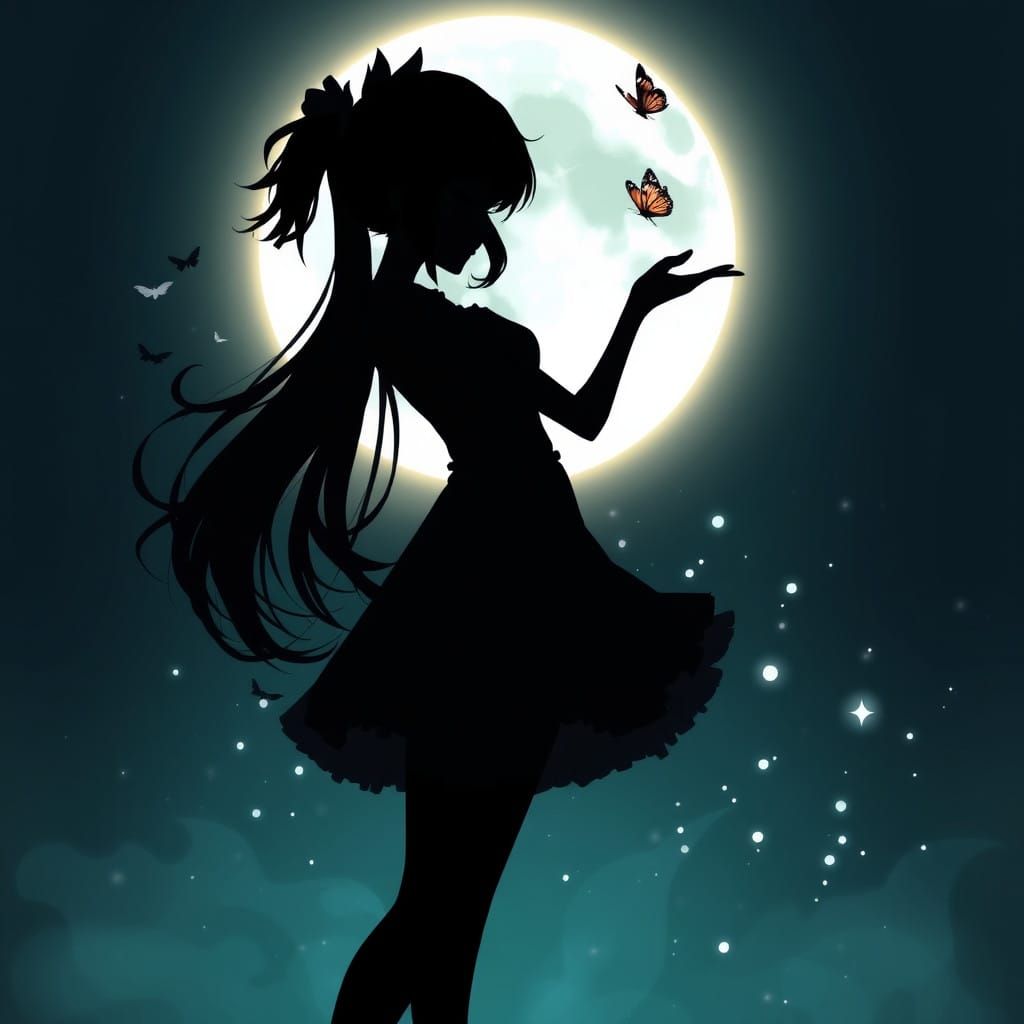 Ethereal Moonlit Sorceress Unfolds