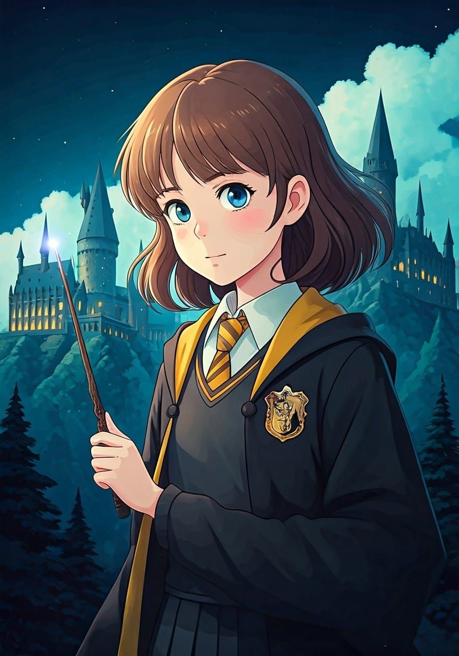 Hufflepuff Student by Studio Ghibli-Inspired Light