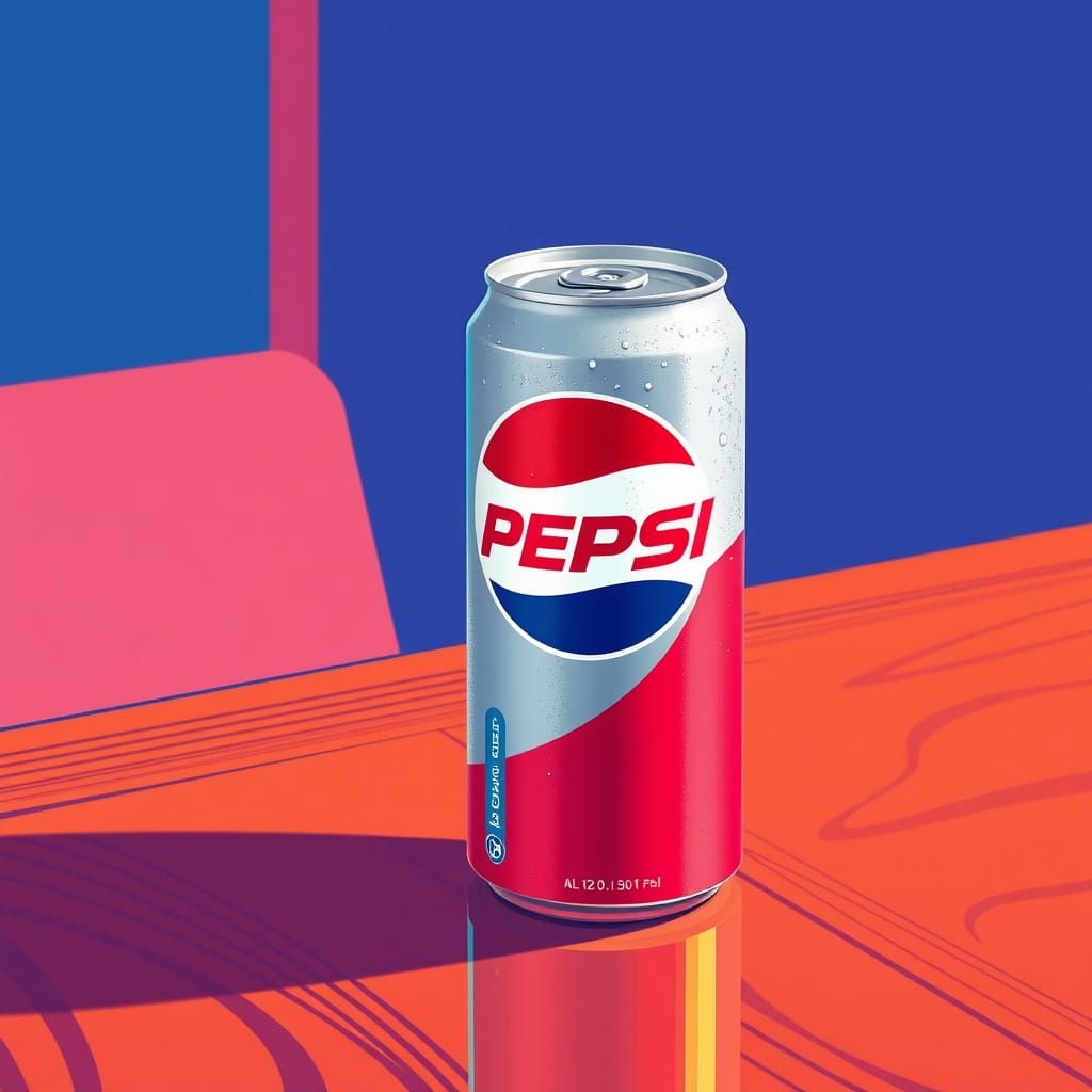 Futuristic Soda Can in Minimalist Design