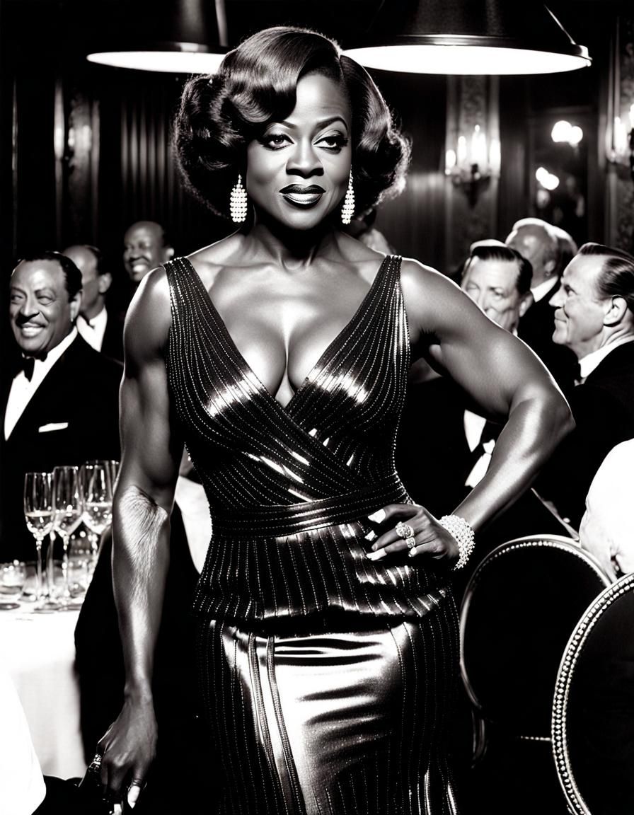 Viola Davis: Glamour in a 1930s Jazz Club