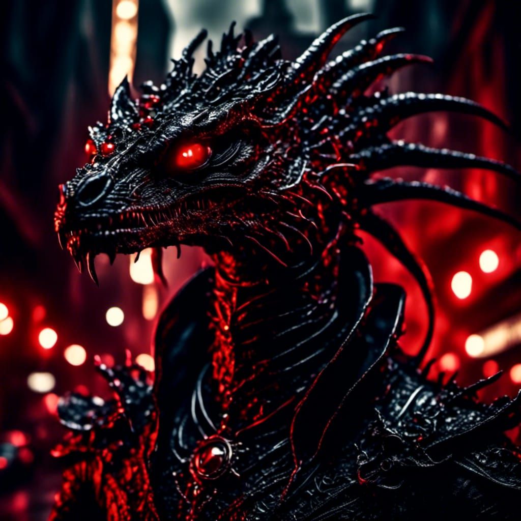 Lizard Alien Screaming in a Busy City Street