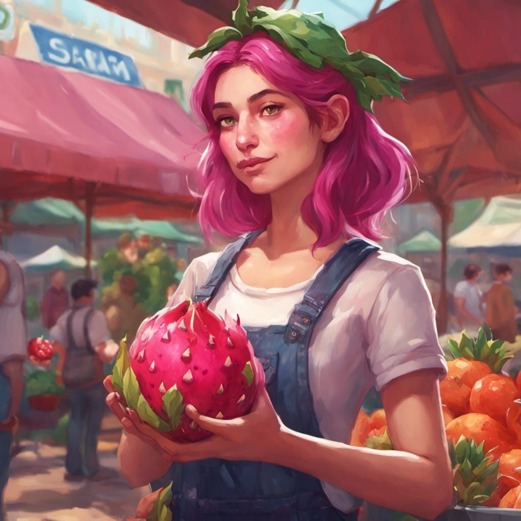 Sam from Stardew Valley Portrait in Farmers Market