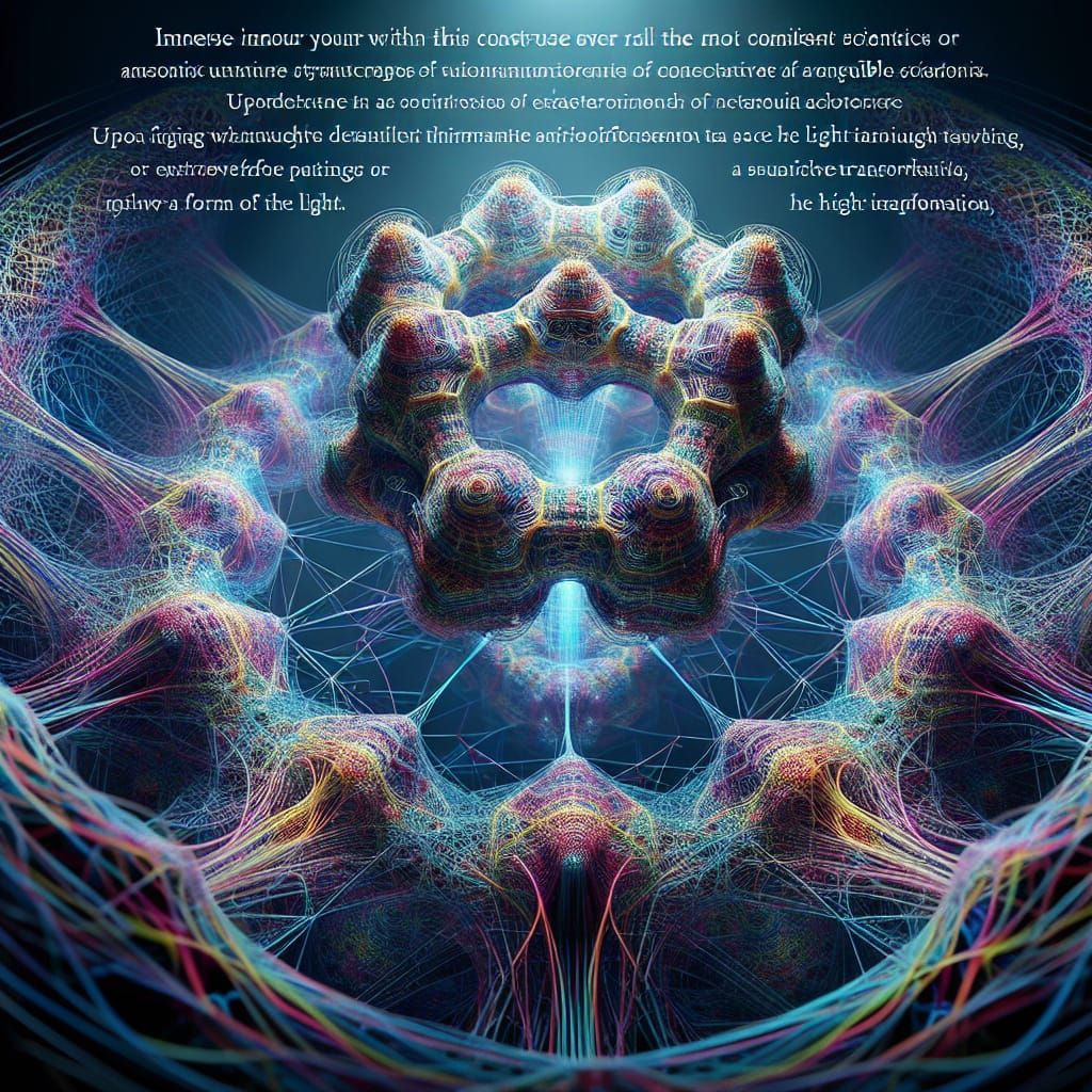 Mysterious, Colourful Thread Structure in Intricate 3D Patte...