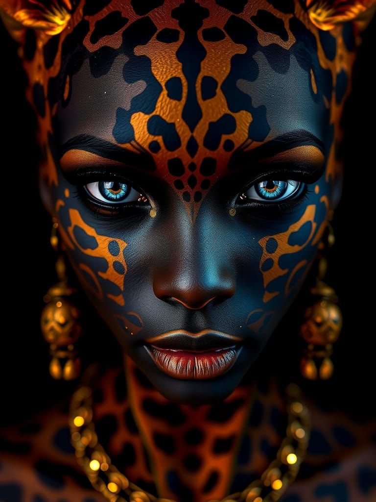 Sculpted Beauty in Prismatic Velvet