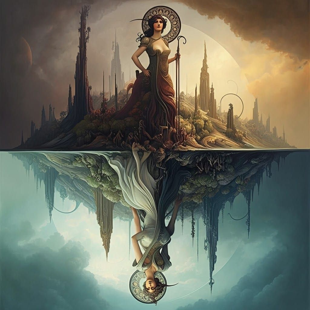 Divided World: Art Nouveau Concept Art