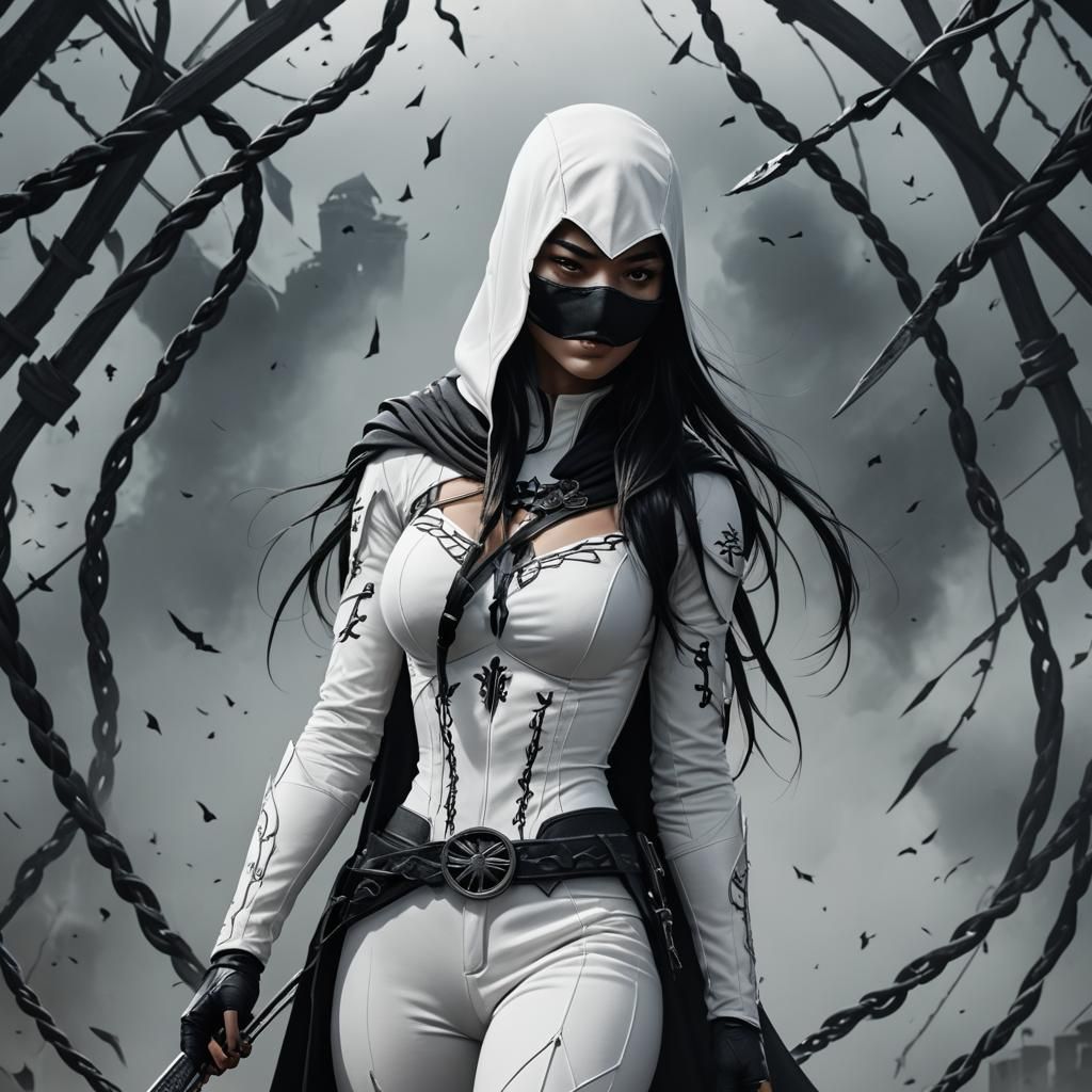 Heroic Nightingale Superhero in Digital Matte Painting